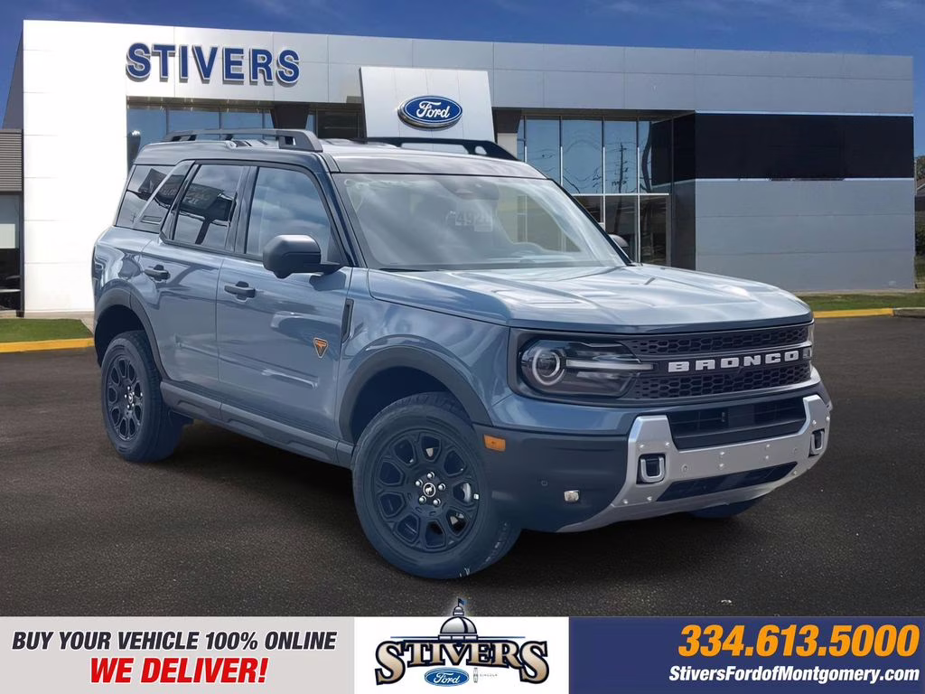 2025 Azure Gray Metallic Tri-Coat Ford Bronco Sport Badlands 4X4 SUV