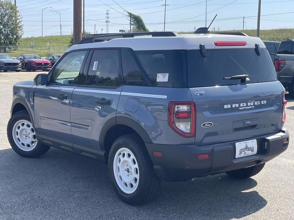 2025 Azure Gray Metallic Tri-Coat Ford Bronco Sport Heritage 4X4 SUV