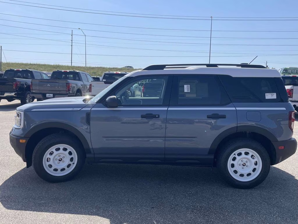 2025 Azure Gray Metallic Tri-Coat Ford Bronco Sport Heritage 4X4 SUV