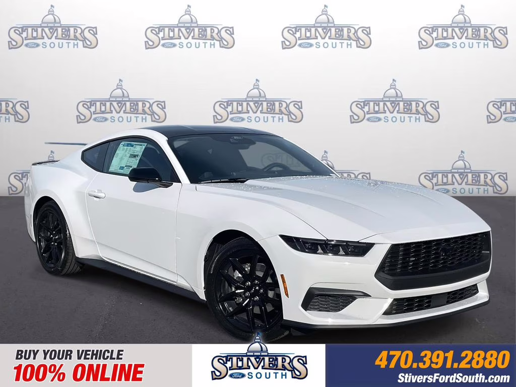 2026 Oxford White Ford Mustang EcoBoost RWD Coupe