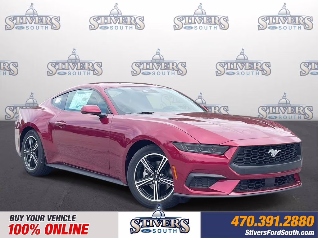 2025 Molten Magenta Metallic Tri-Coat Ford Mustang EcoBoost RWD Coupe