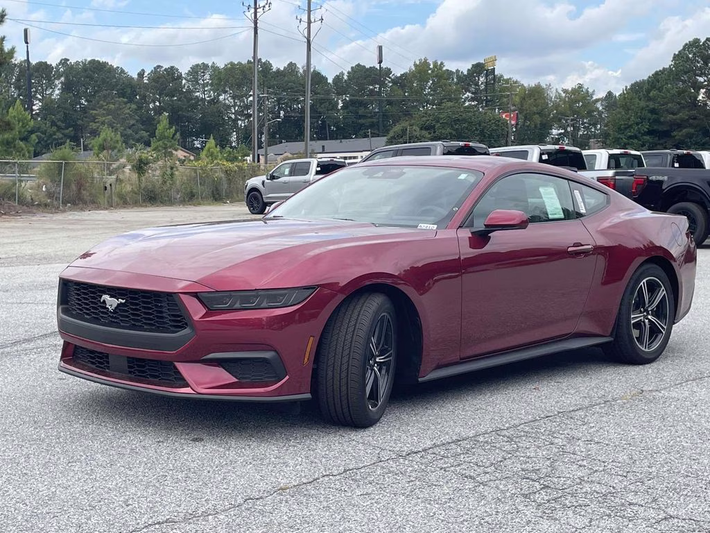 2025 Molten Magenta Metallic Tri-Coat Ford Mustang EcoBoost RWD Coupe