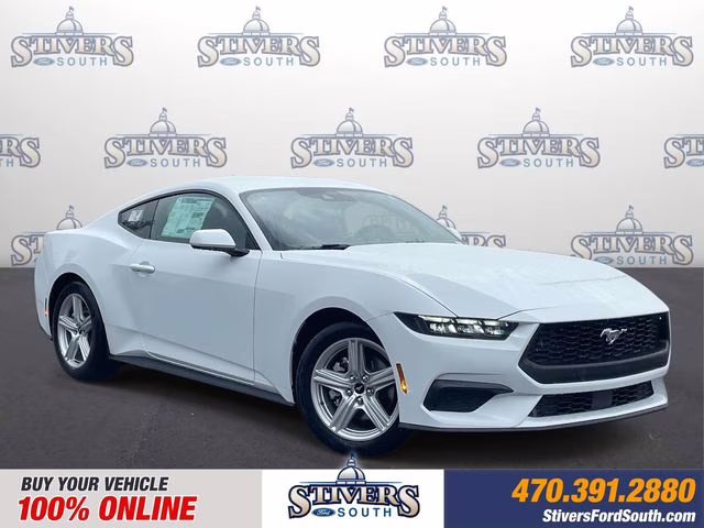 2026 Oxford White Ford Mustang EcoBoost RWD Coupe