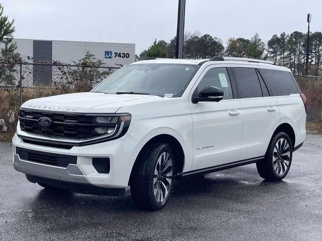 2025 White Metallic Ford Expedition Platinum 4X4 SUV