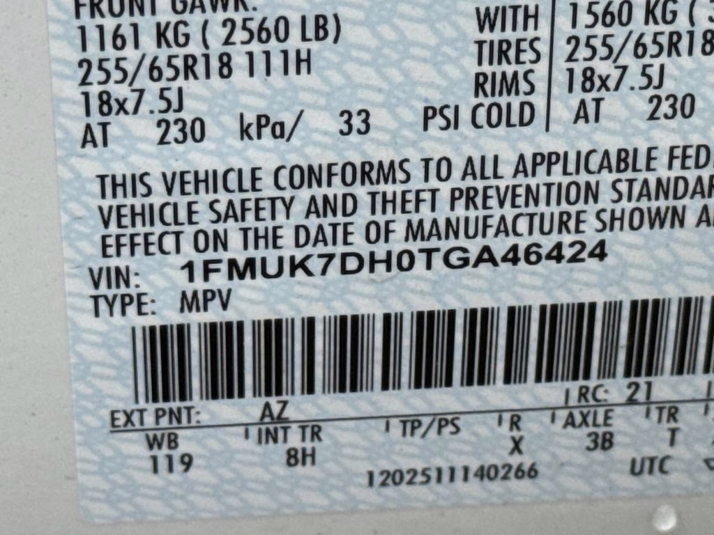 2026 Star White Metallic Tri-Coat Ford Explorer Active RWD SUV