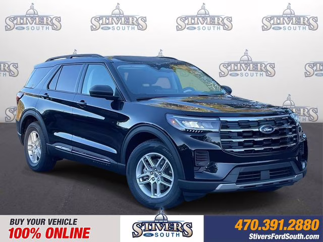 2026 Black Metallic Ford Explorer Active RWD SUV