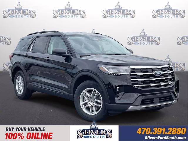 2026 Black Metallic Ford Explorer Active RWD SUV