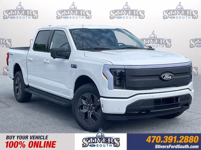 2025 Oxford White Ford F-150 Lightning Flash AWD Truck