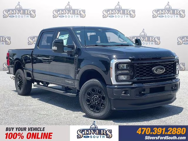 2025 Agate Black Metallic Ford Super Duty F-250 SRW Lariat 4X4 Truck