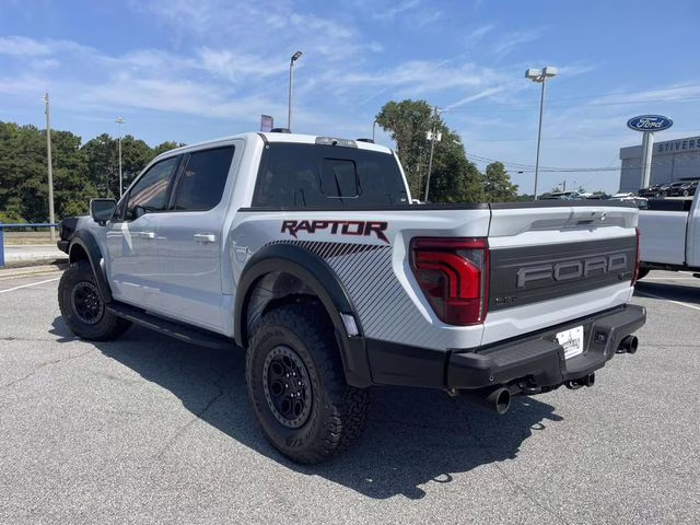 2025 White Metallic Ford F-150 Raptor 4X4 Truck
