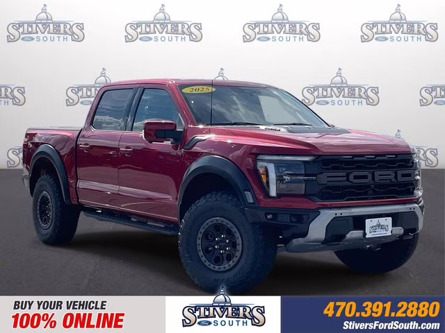 2025 Red Metallic Ford F-150 Raptor 4X4 Truck