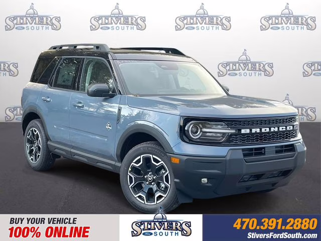 2025 Azure Gray Metallic Ford Bronco Sport Outer Banks 4X4 SUV