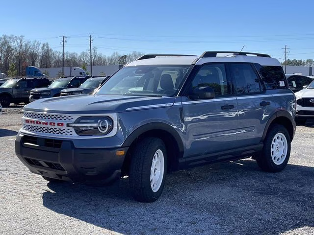 2025 Azure Gray Metallic Ford Bronco Sport Heritage 4X4 SUV