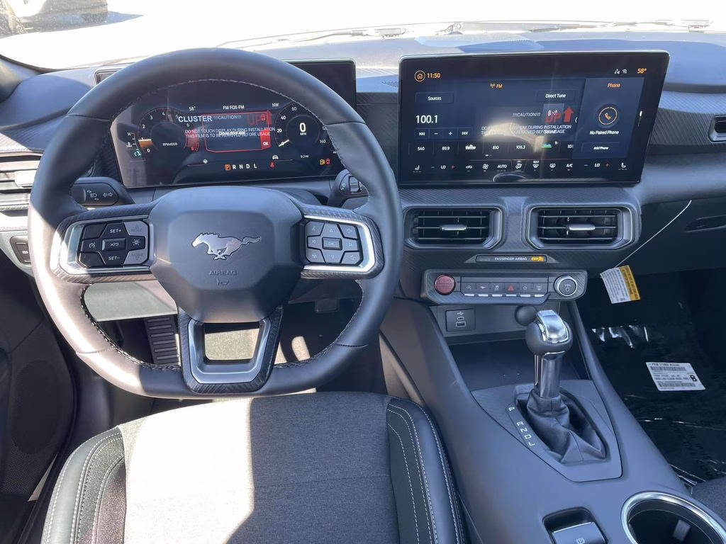 2025 Oxford White Ford Mustang EcoBoost RWD Coupe