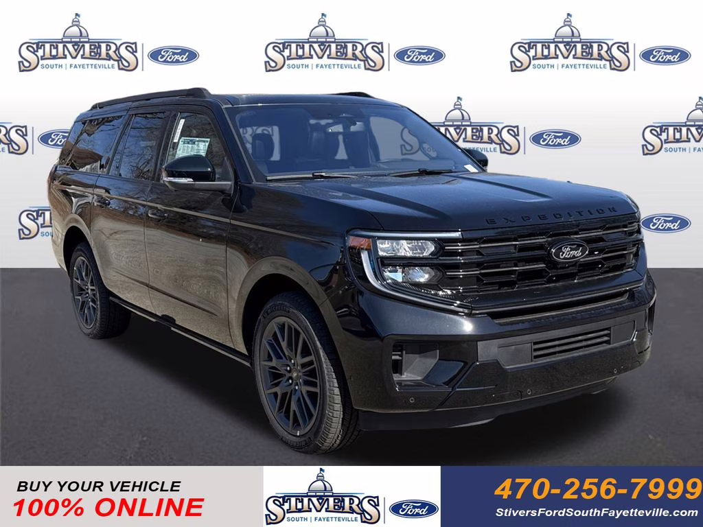 2025 Black Metallic Ford Expedition Max Platinum 4X4 SUV