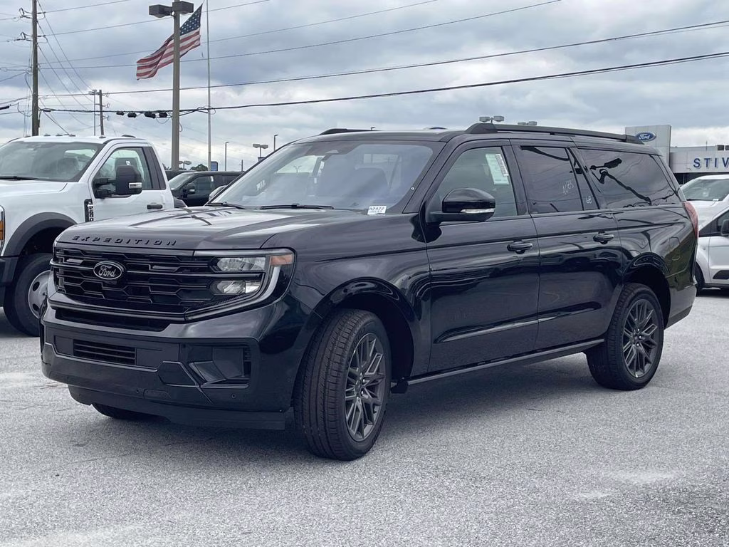 2025 Black Metallic Ford Expedition Max Platinum 4X4 SUV