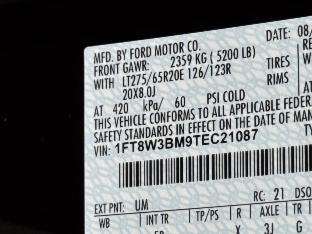 2026 Black Metallic Ford Super Duty F-350 SRW Lariat 4X4 Truck