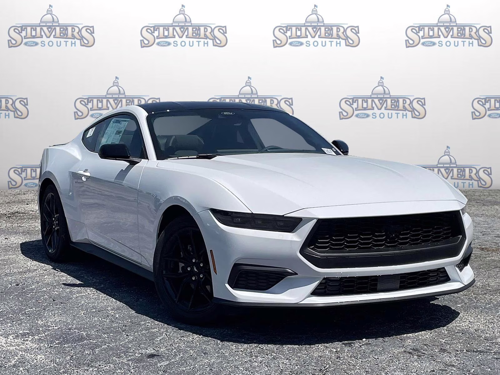2025 Oxford White Ford Mustang EcoBoost RWD Coupe