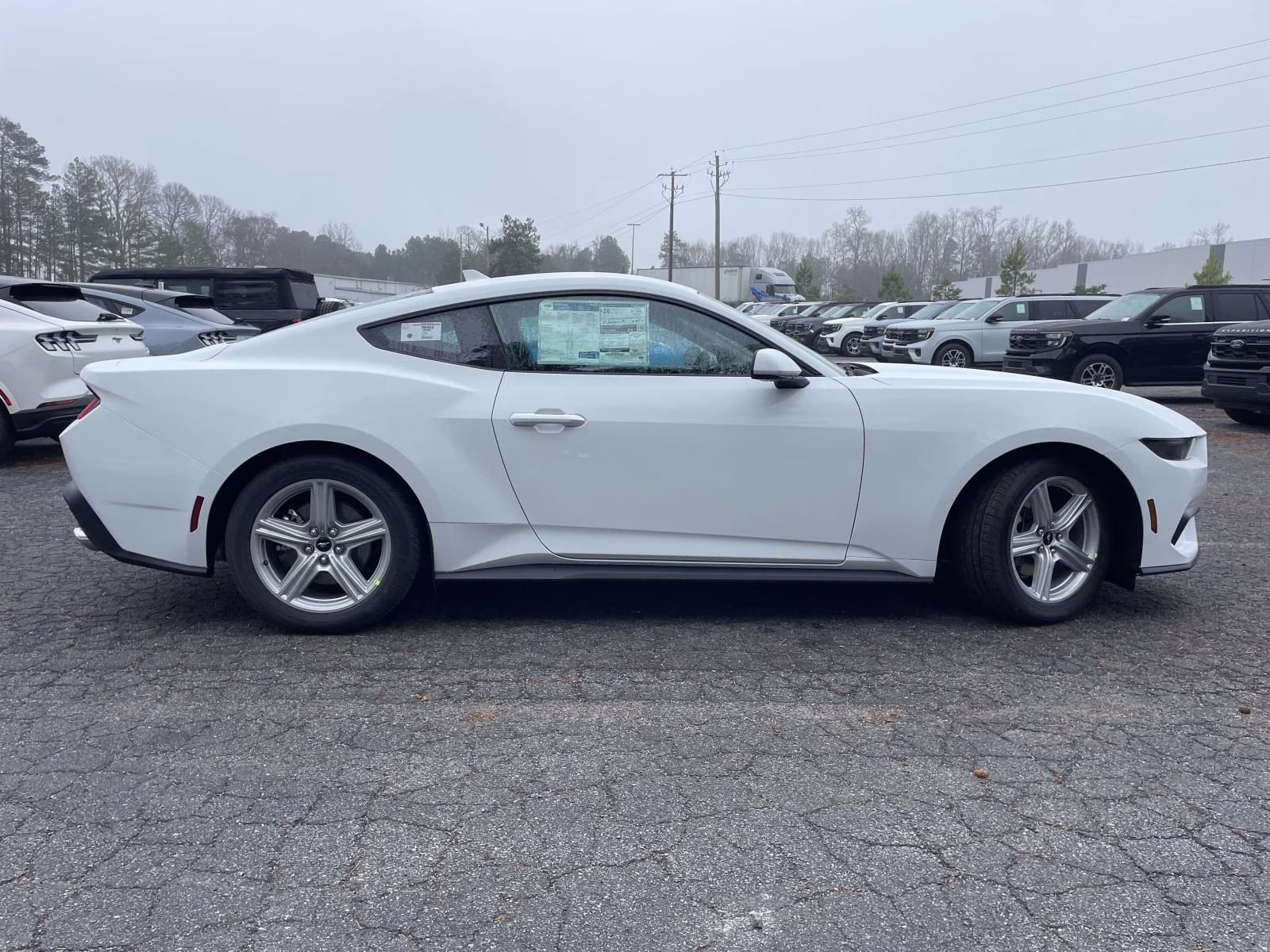 2026 Oxford White Ford Mustang EcoBoost RWD Coupe
