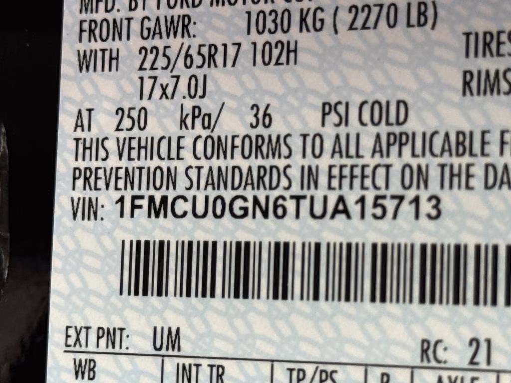 2026 Black Metallic Ford Escape Active FWD SUV