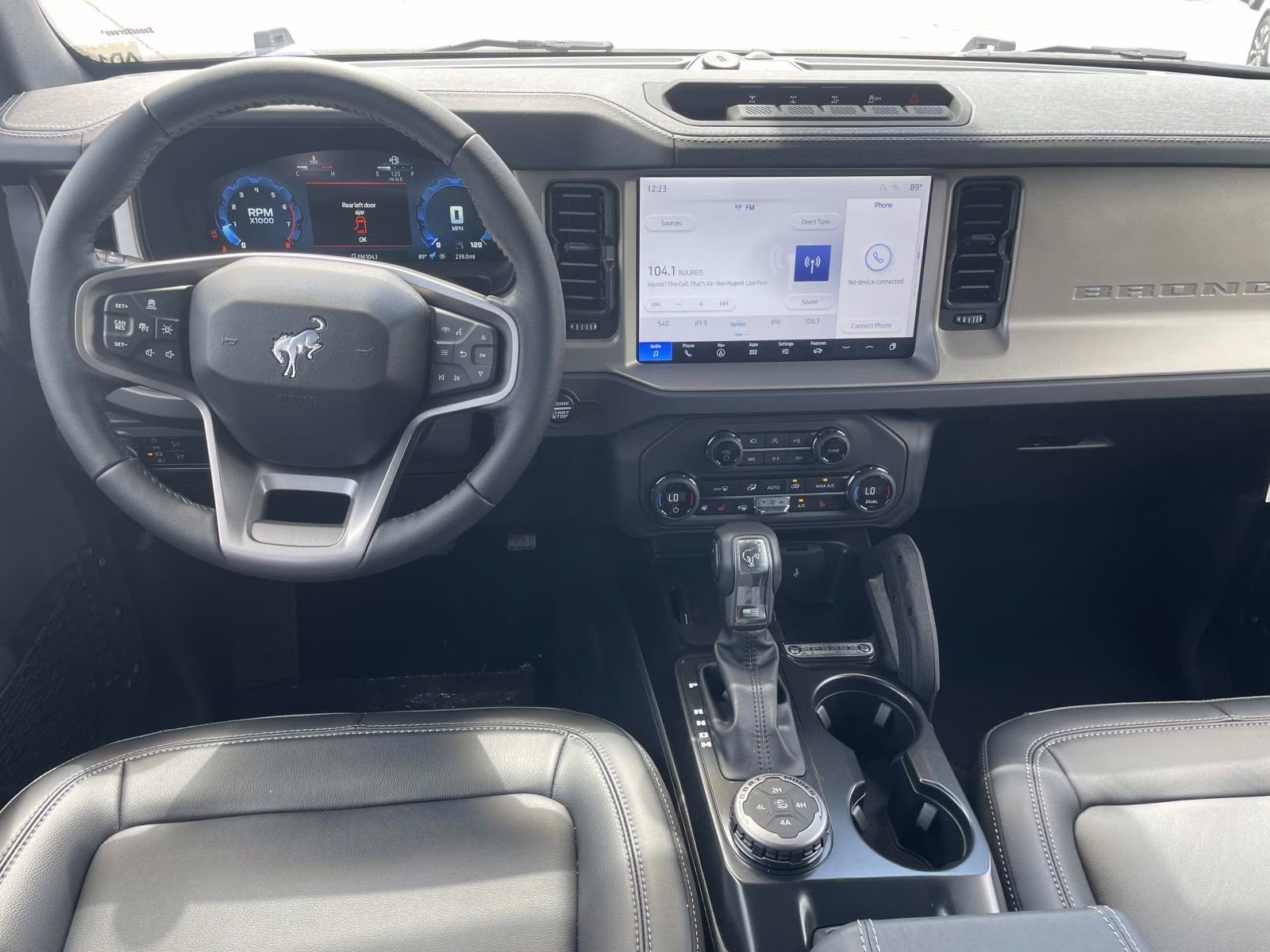 2025 Azure Gray Metallic Ford Bronco Outer Banks 4X4 SUV