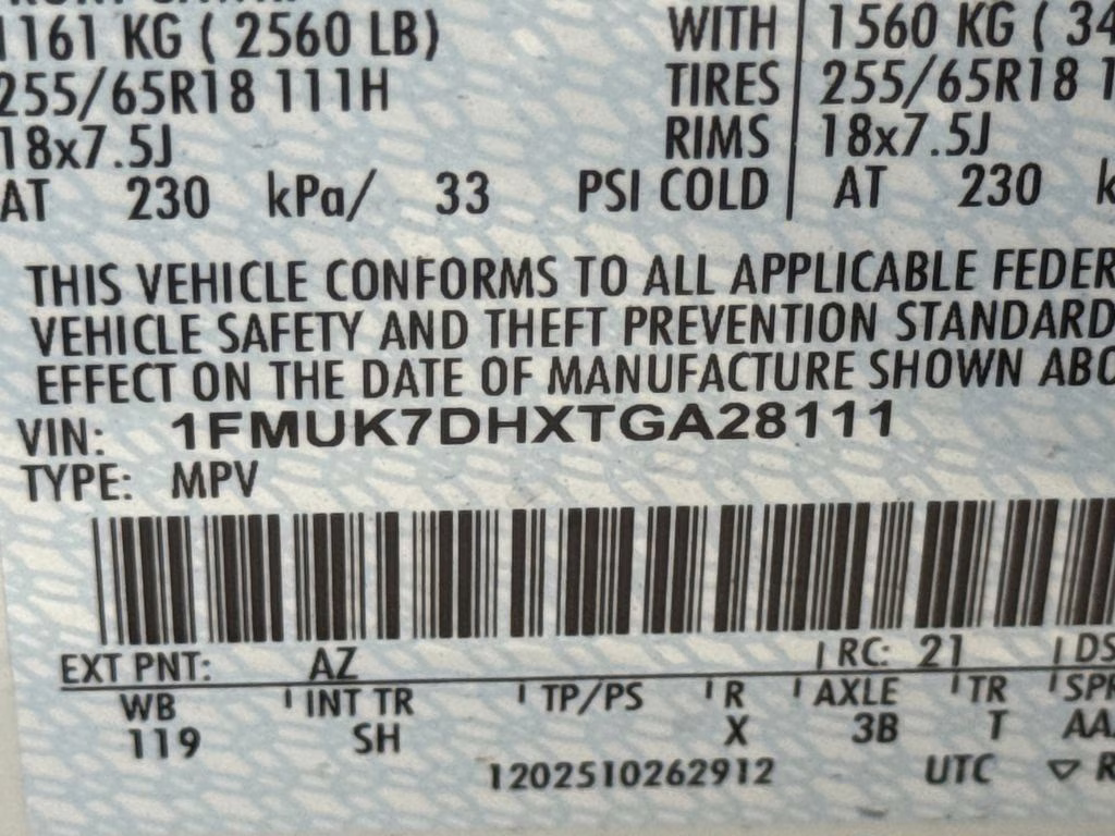 2026 Star White Metallic Tri-Coat Ford Explorer Active RWD SUV