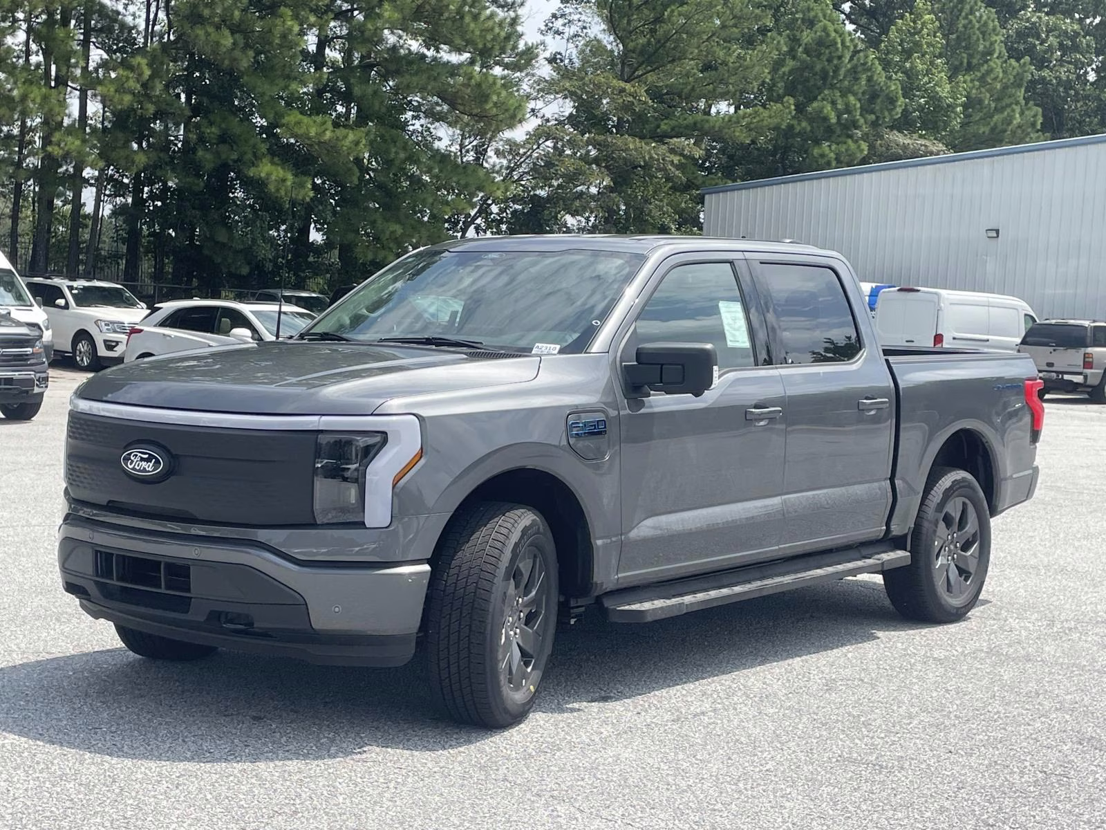 2025 Gray Metallic Ford F-150 Lightning Flash AWD Truck