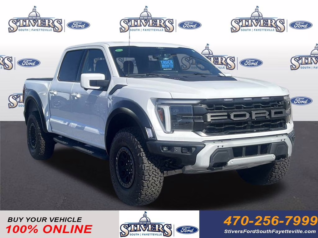 2025 Oxford White Ford F-150 Raptor 4X4 Truck