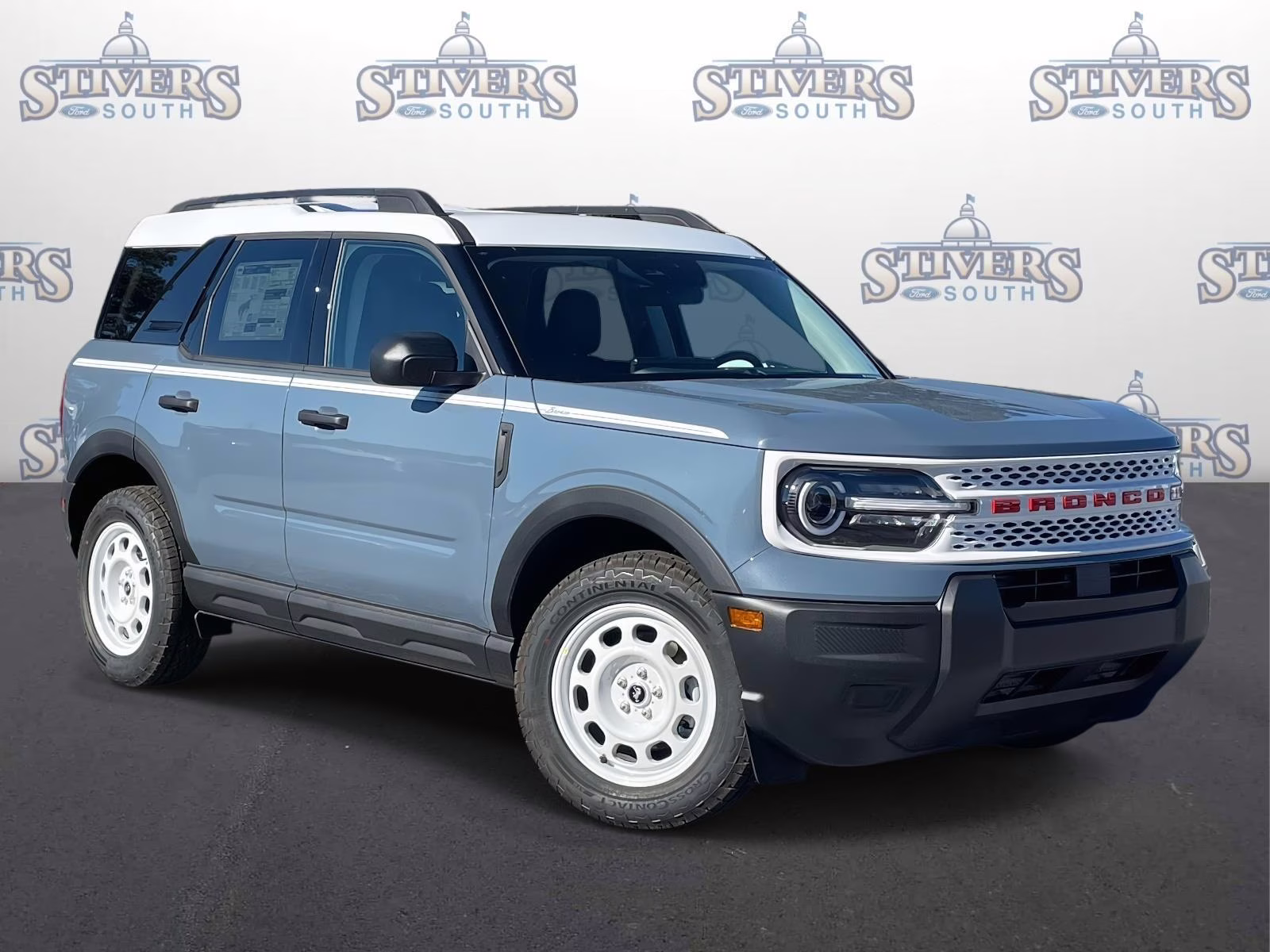 2025 Azure Gray Metallic Ford Bronco Sport Heritage 4X4 SUV