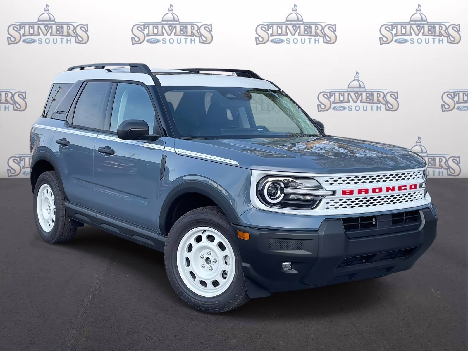 2025 Azure Gray Metallic Ford Bronco Sport Heritage 4X4 SUV