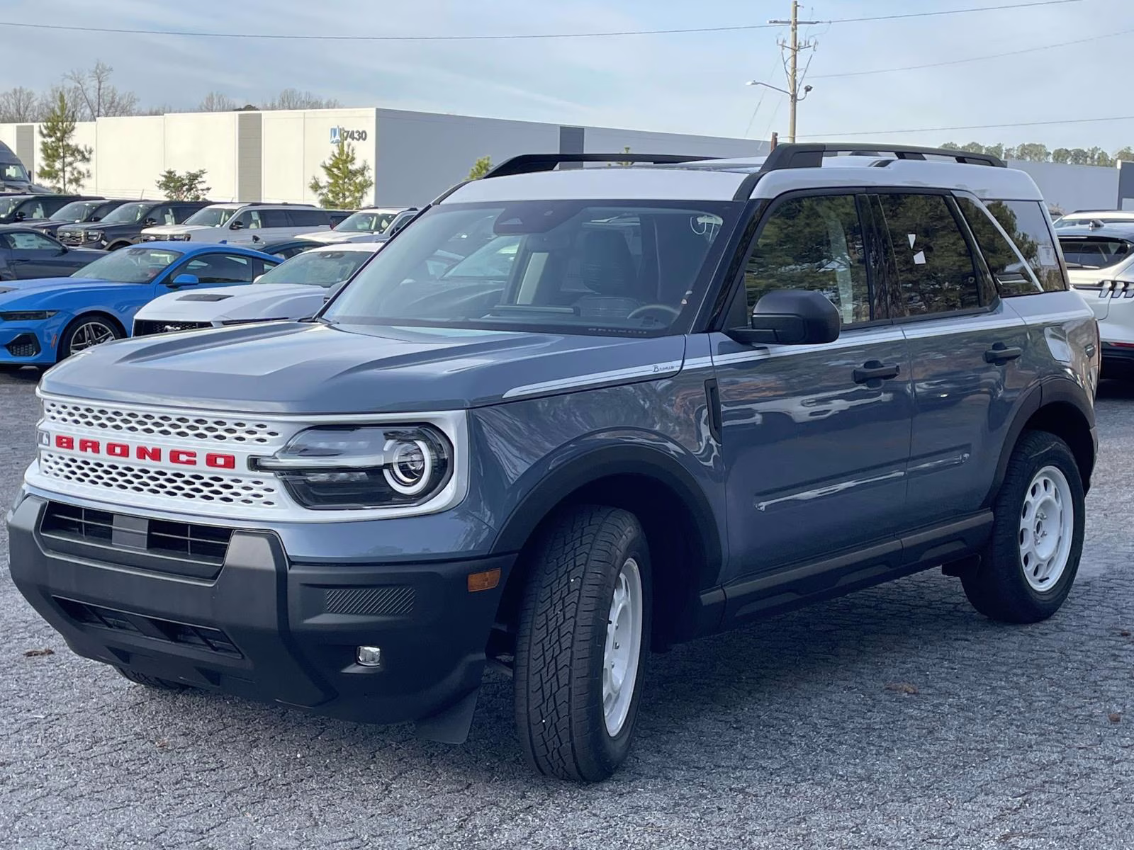 2025 Azure Gray Metallic Ford Bronco Sport Heritage 4X4 SUV
