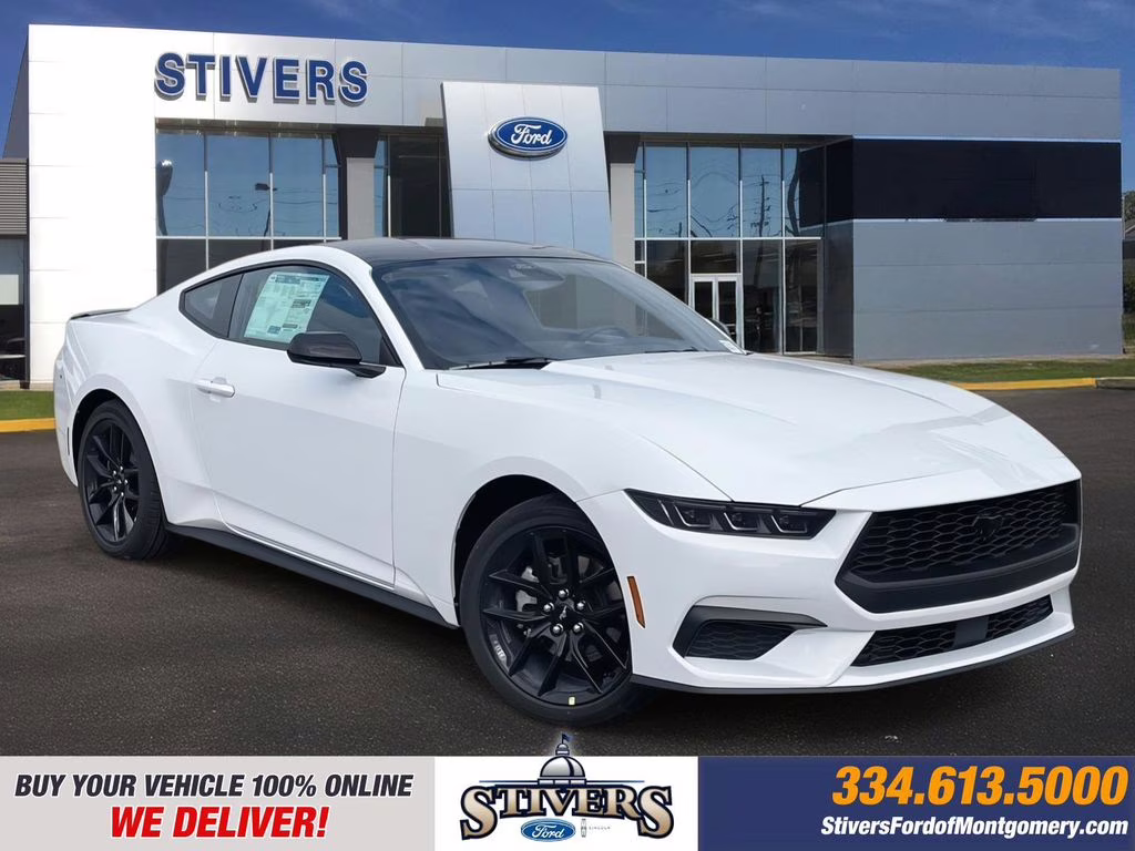 2026 Oxford White Ford Mustang EcoBoost RWD Coupe