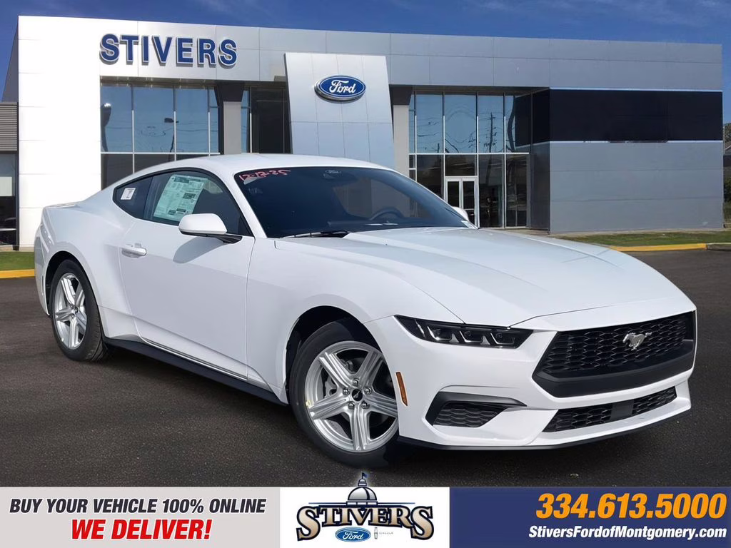 2026 Oxford White Ford Mustang EcoBoost RWD Coupe