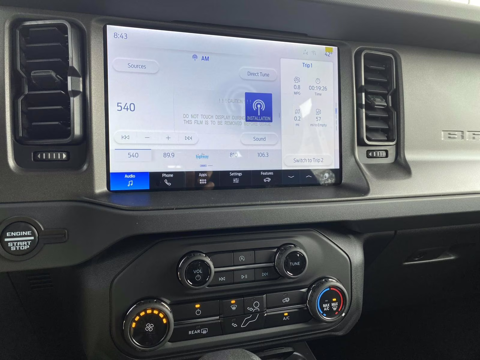 2025 Azure Gray Metallic Ford Bronco Base 4X4 SUV