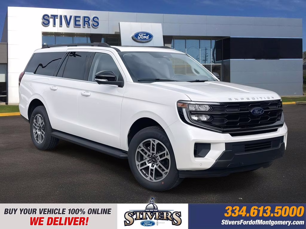2026 Star White Metallic Tri-Coat Ford Expedition Max Active RWD SUV
