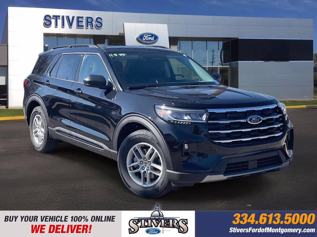 2026 Agate Black Metallic Ford Explorer Active RWD SUV