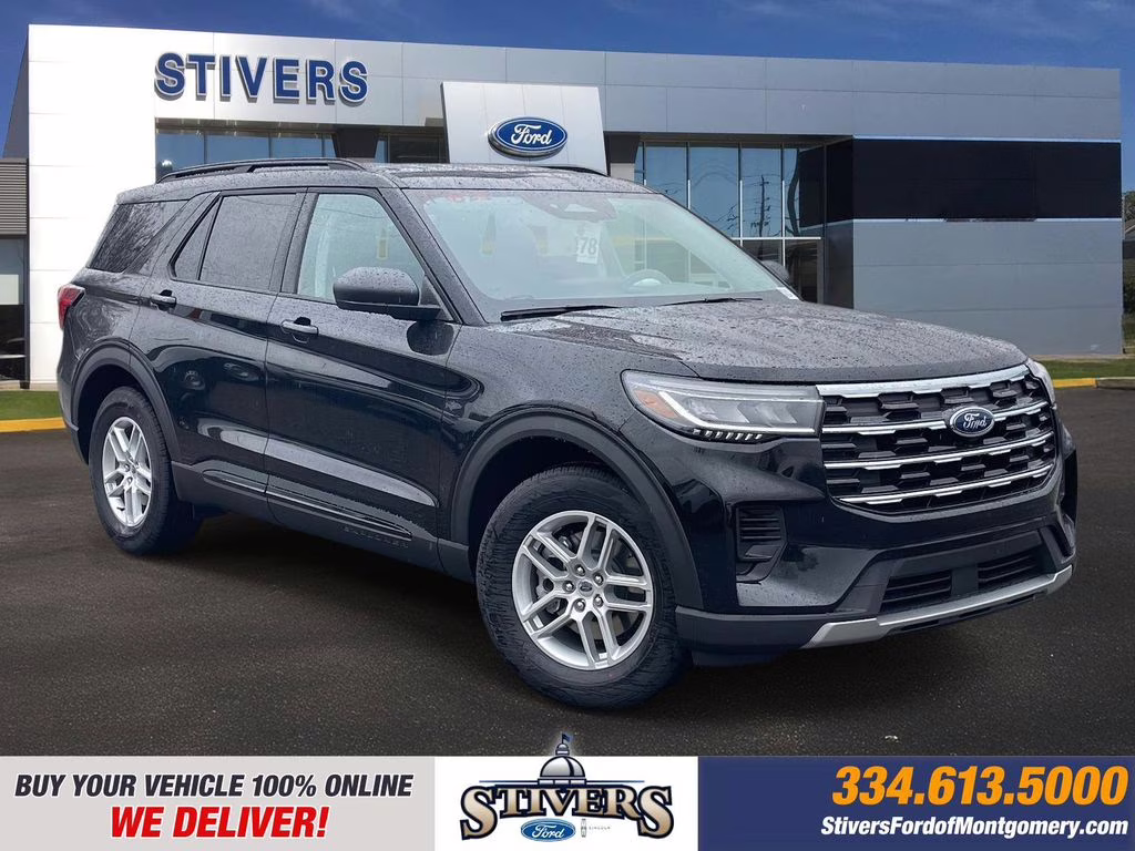 2026 Agate Black Metallic Ford Explorer Active RWD SUV