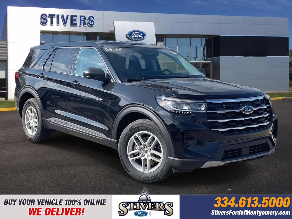 2026 Agate Black Metallic Ford Explorer Active RWD SUV