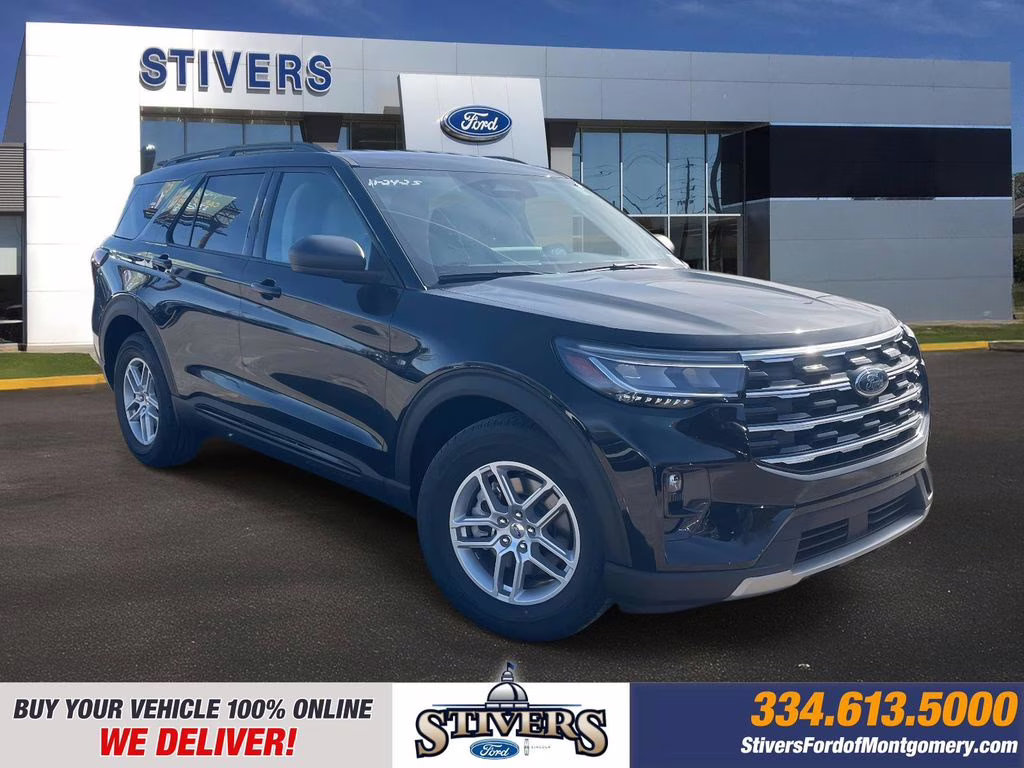 2026 Agate Black Metallic Ford Explorer Active RWD SUV