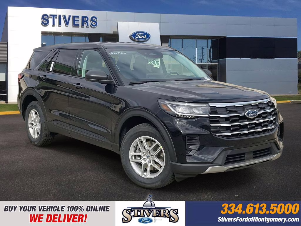 2026 Agate Black Metallic Ford Explorer Active RWD SUV