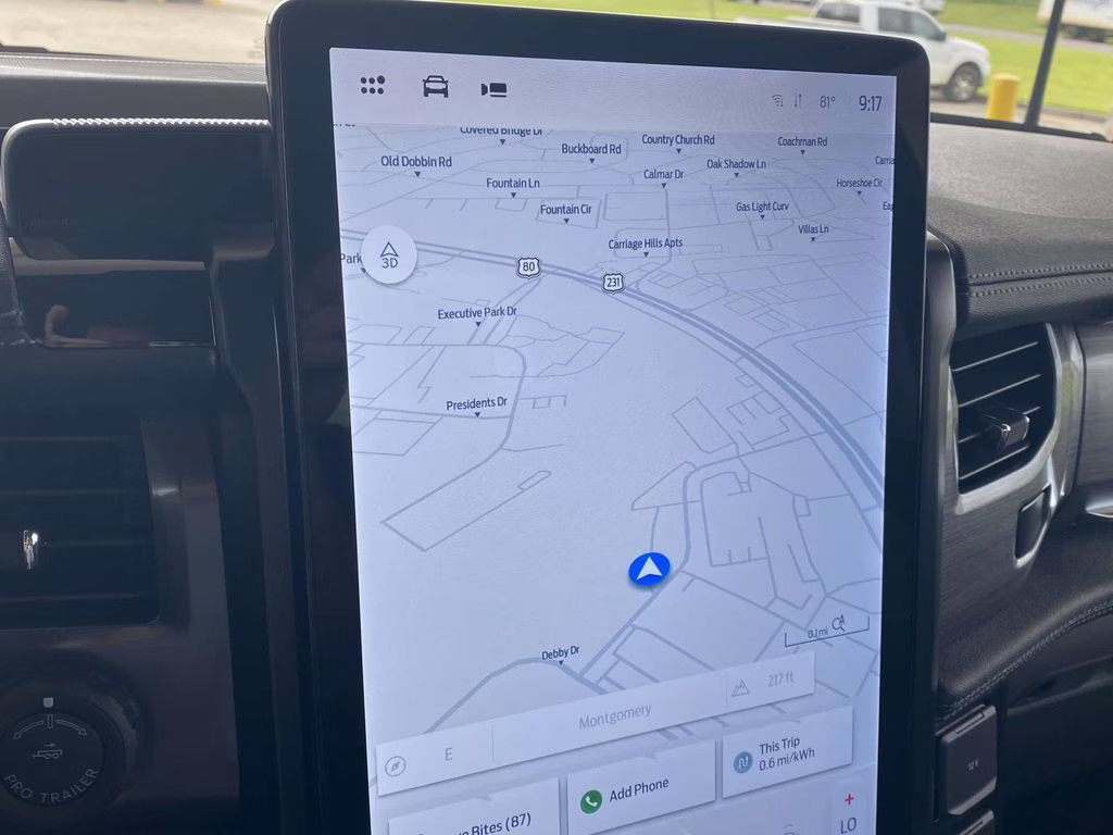 2025 Antimatter Blue Metallic Ford F-150 Lightning Flash AWD Truck