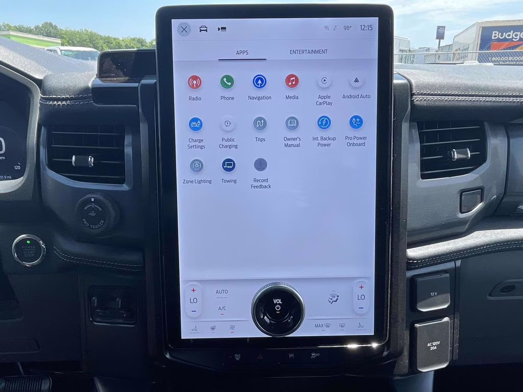 2025 Agate Black Metallic Ford F-150 Lightning Flash AWD Truck