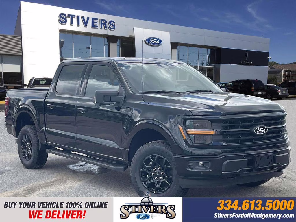 2025 Black Metallic Ford F-150 XLT 4X4 Truck