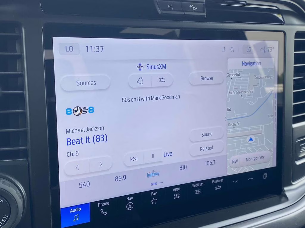 2025 Black Metallic Ford F-150 XLT 4X4 Truck