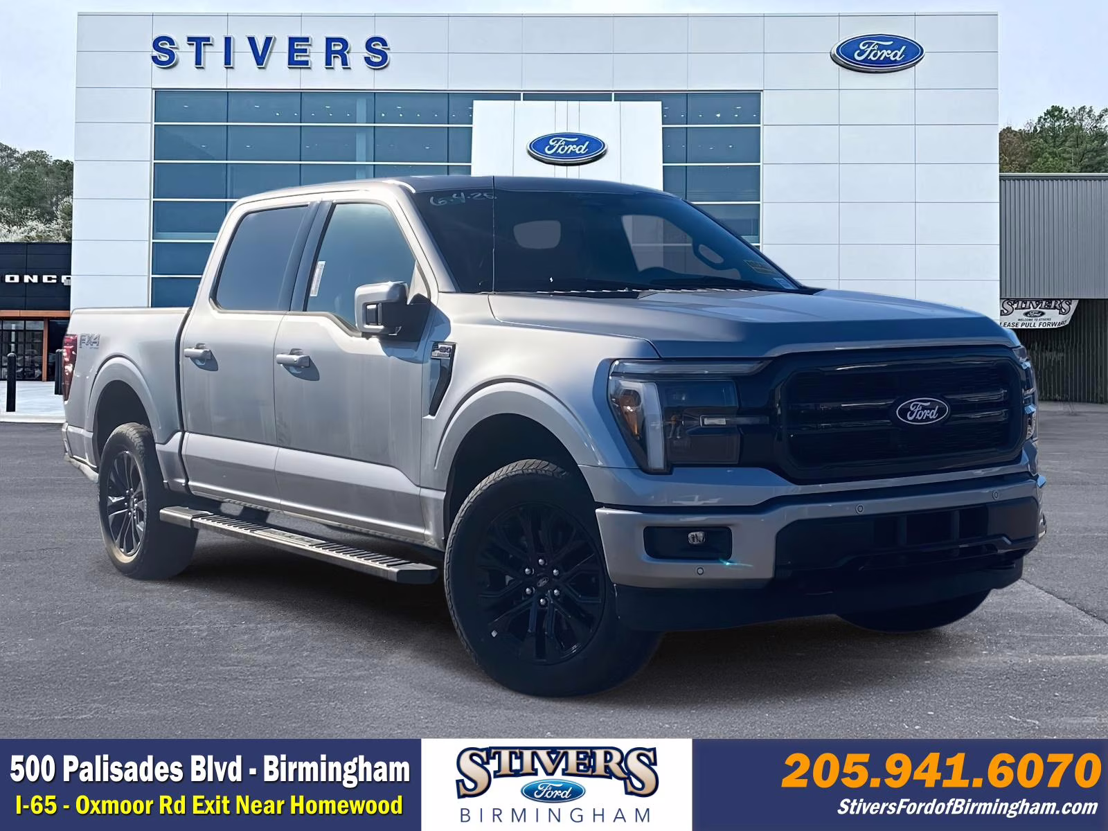 2025 Silver Metallic Ford F-150 Lariat 4X4 Truck