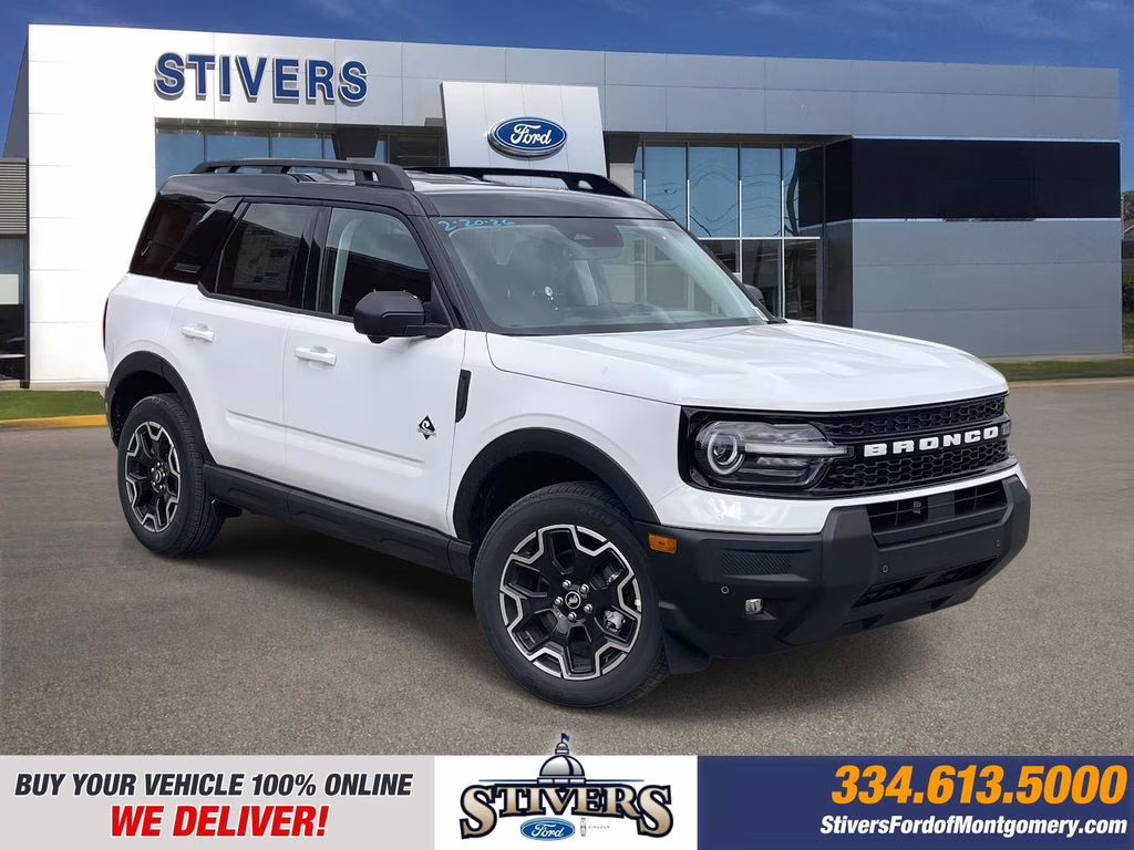 2025 Oxford White Ford Bronco Sport Outer Banks 4X4 SUV