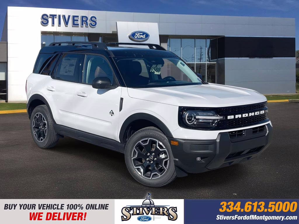 2025 Oxford White Ford Bronco Sport Outer Banks 4X4 SUV