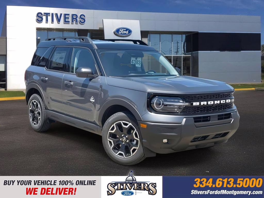 2025 Carbonized Gray Metallic Ford Bronco Sport Outer Banks 4X4 SUV