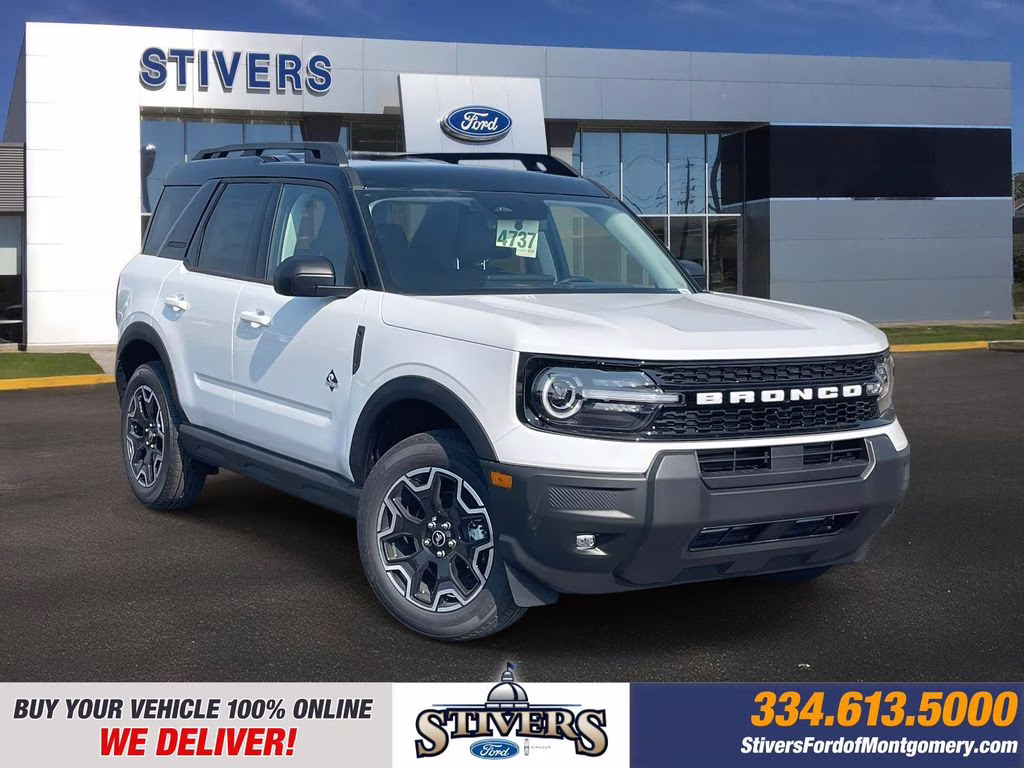 2025 Oxford White Ford Bronco Sport Outer Banks 4X4 SUV