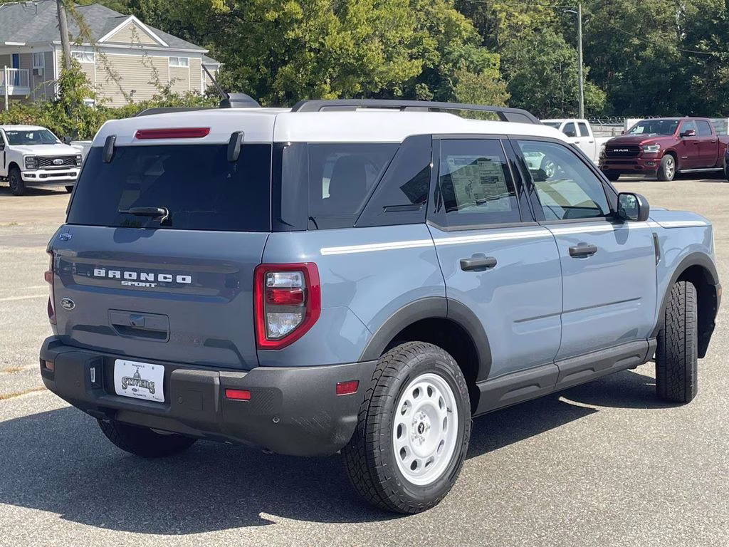 2025 Azure Gray Metallic Tri-Coat Ford Bronco Sport Heritage 4X4 SUV